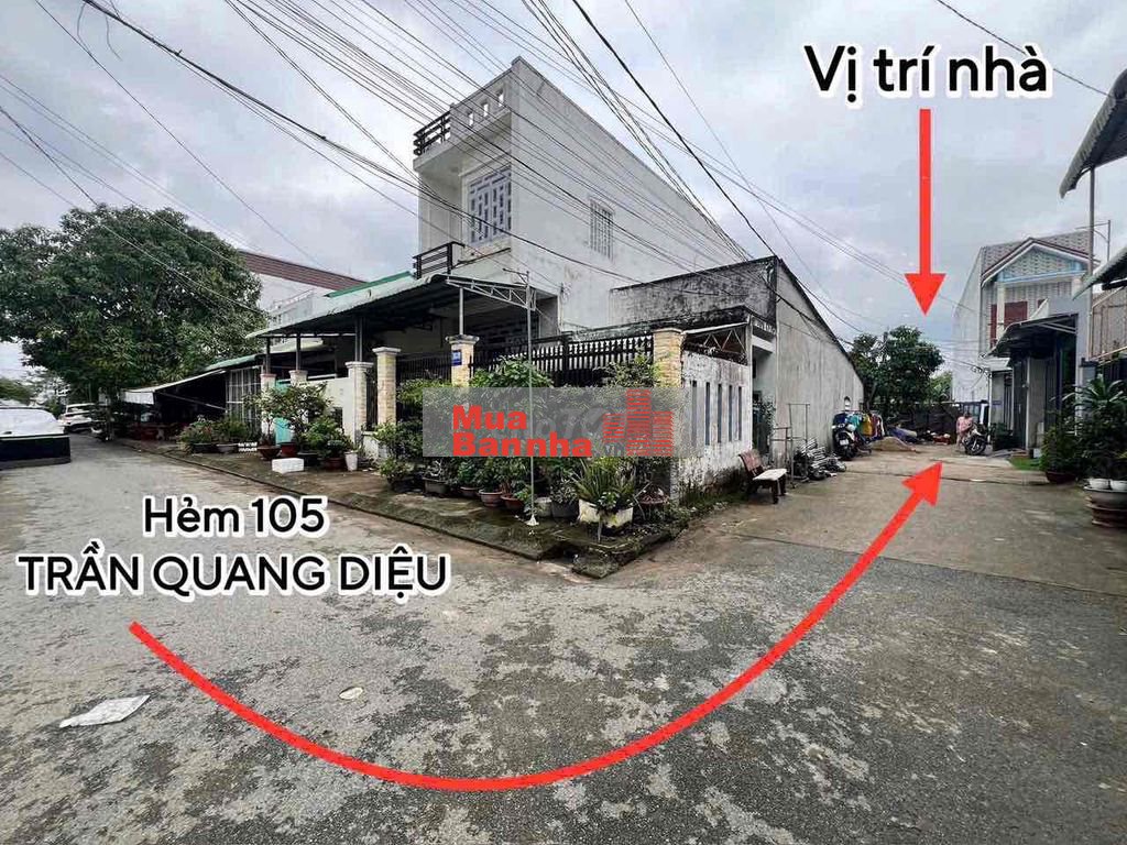 Nhà 2 Mặt tiền thổ cư Lộ otto Hẻm 105 Trần Quang Diệu Thông Hẻm 115 CM