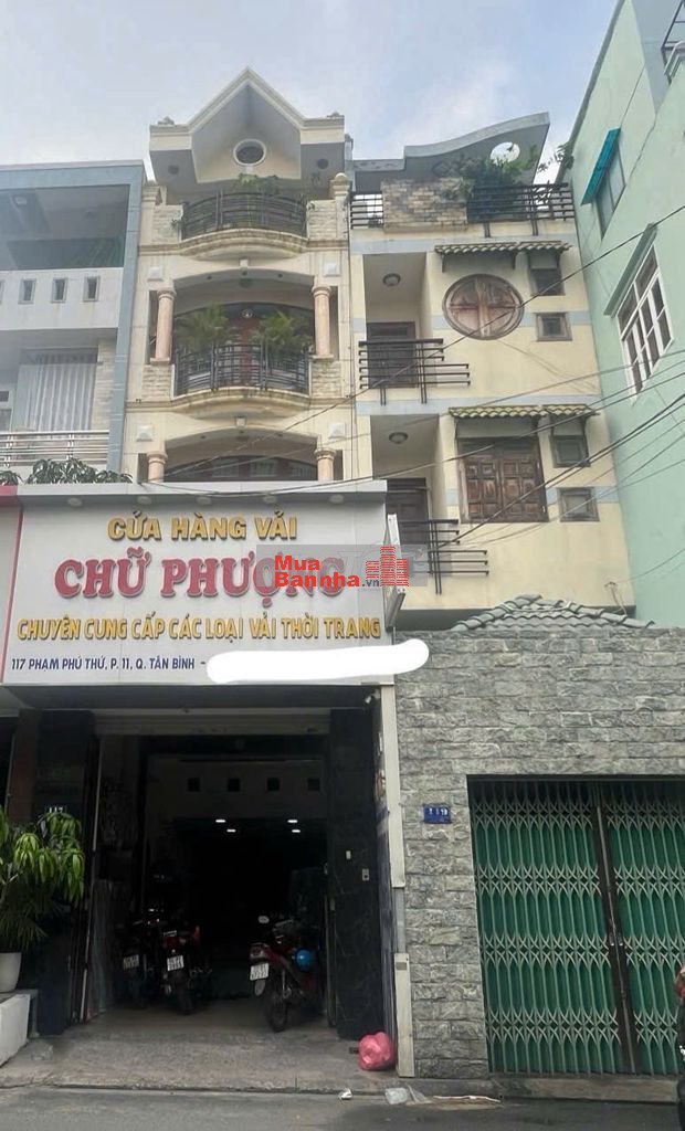 BÁN NHÀ MẶT TIỀN 117 PHẠM PHÚ THỨ