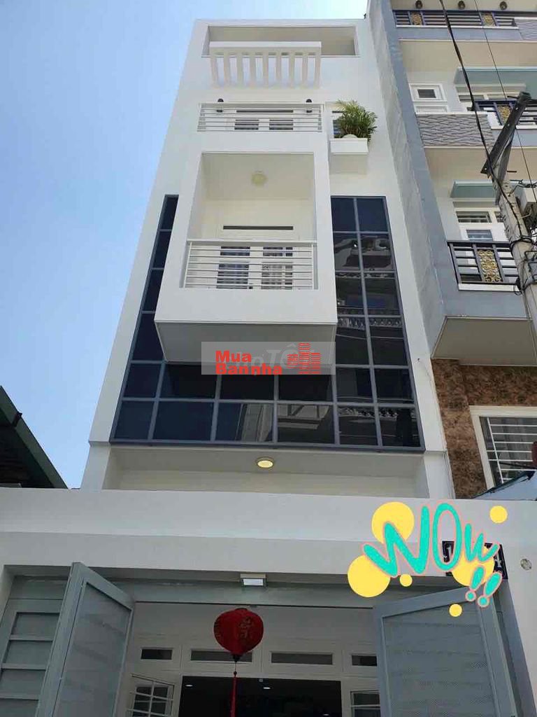 Bán nhà phố 5 tầng , Hẻm 6m , Chợ Thạch Đà , PVC , P14 GV