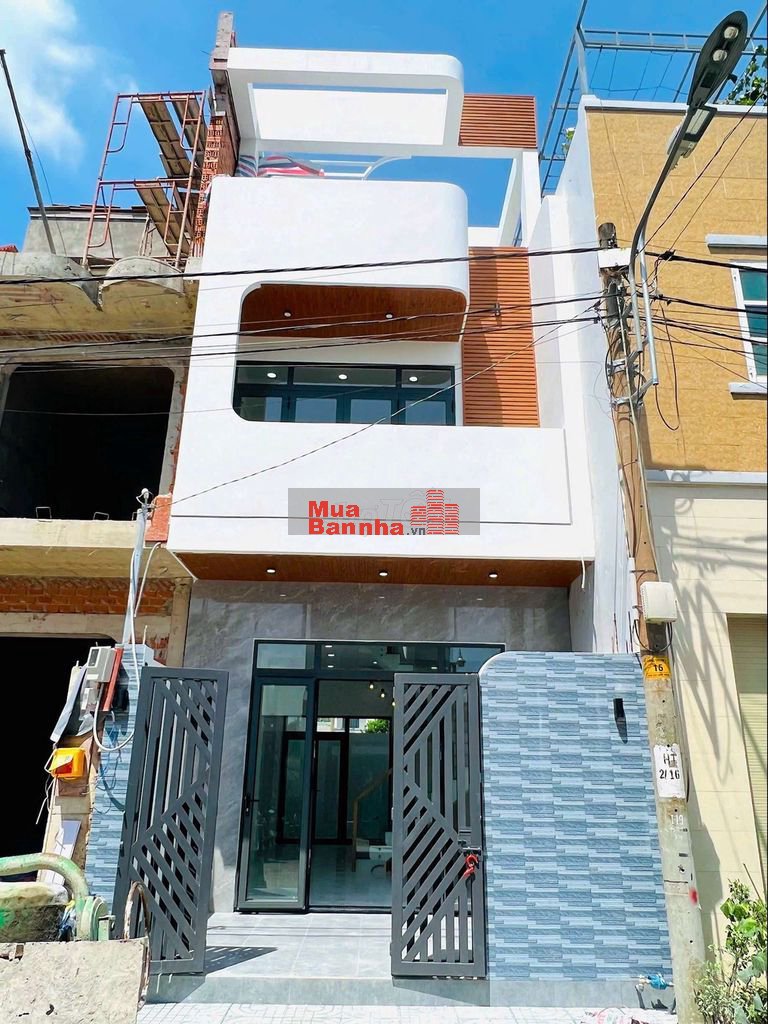 Bán Nhà mới 3PN, 3WC, 53.7m2, Trệt 2 Lầu, đường 9m, KDC Đ. Long Thuận