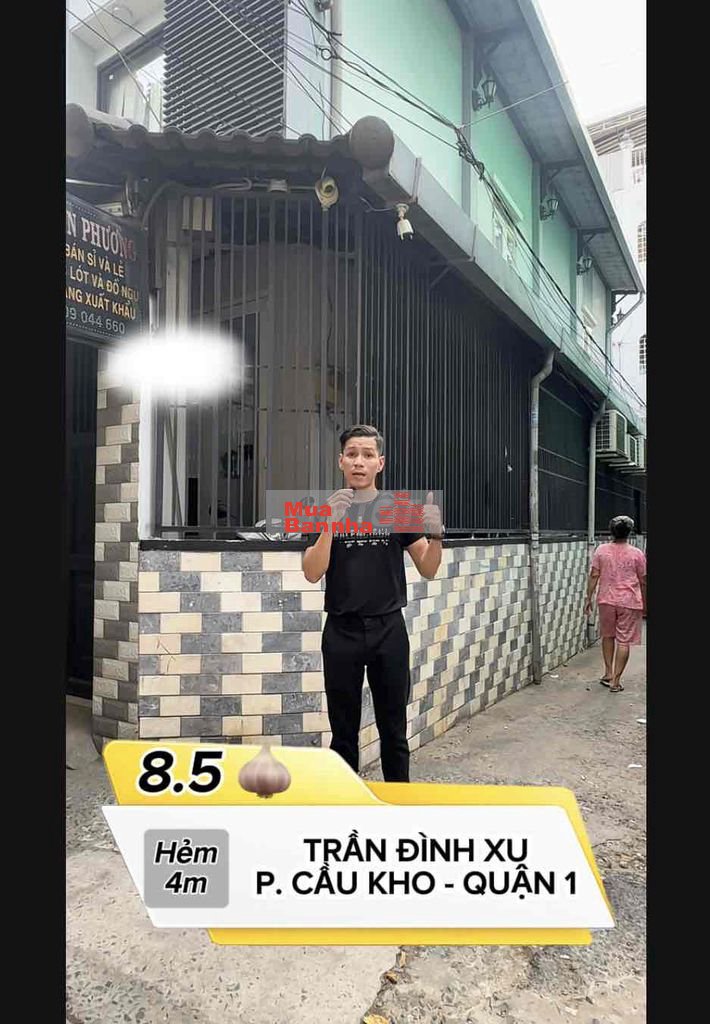 🏠 Nhà Quận 1 - hẻm 4m - căn góc - Diện tích: 4 x 13 m