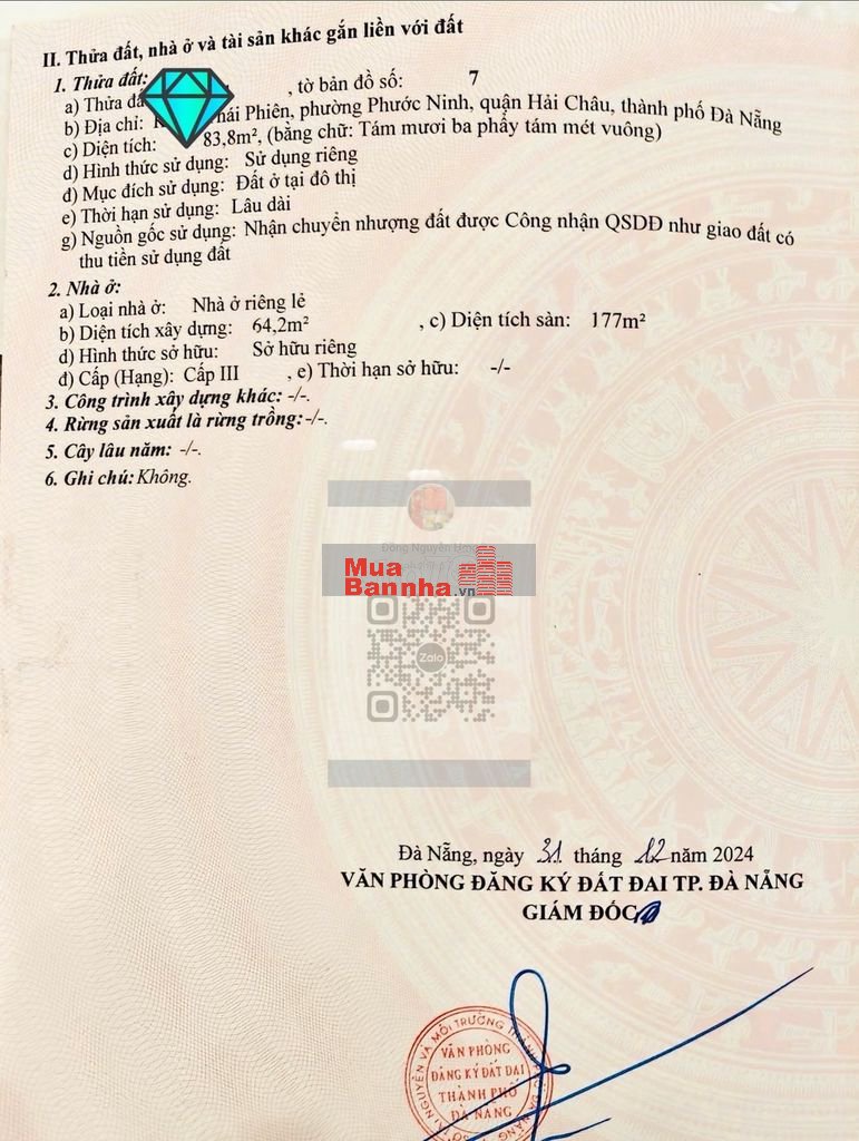 Bán nhà kiệt oto trung tâm Hải Châu