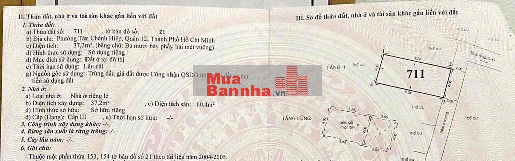 Bán nhà hẻm Q.12 giá rẻ (thương lượng)