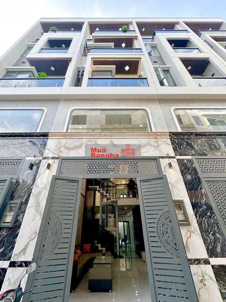 Nhà mới 5 tầng->Thang máy->6 phòng ngủ->Ô tô ngủ trong nhà