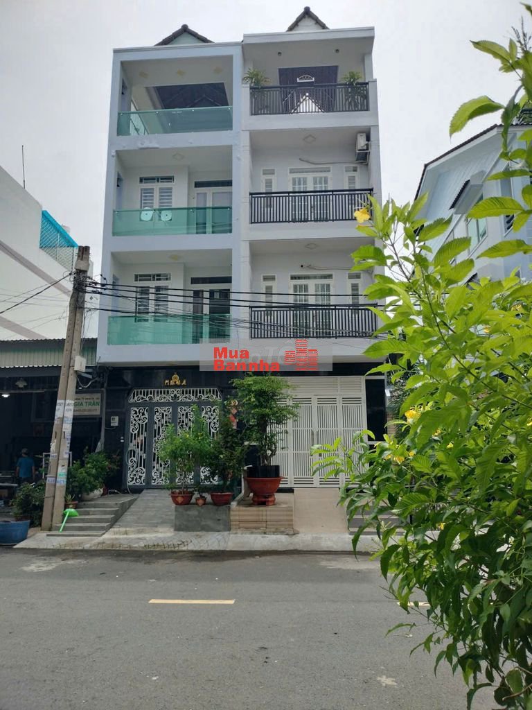 Nhà đẹp 4 tầng, mặt tiền, đường trước nhà 16m, P.Bình Phú (P11, Q6 cũ)