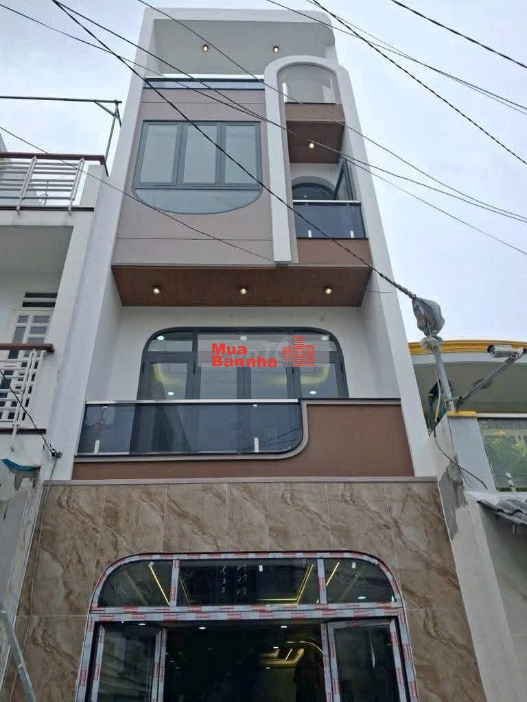 NHÀ ĐẸP 4 TẦNG, DT (4X12)M2, HẺM XE HƠI 6M THÔNG, 6,15 TỶ CÒN TL