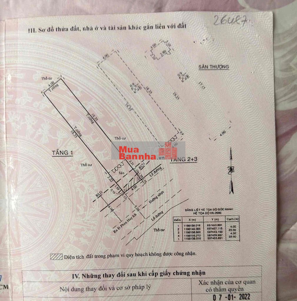 4 x 24m đường xe tải thông 1/ Nguyễn Tư Giản nhà cũ tiện xây siêu phâm