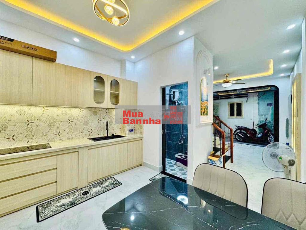 Bán nhà đầy đủ nội thất,Bình Thạnh,gần chợ Bà Chiểu,3,8x8,5,5ty750