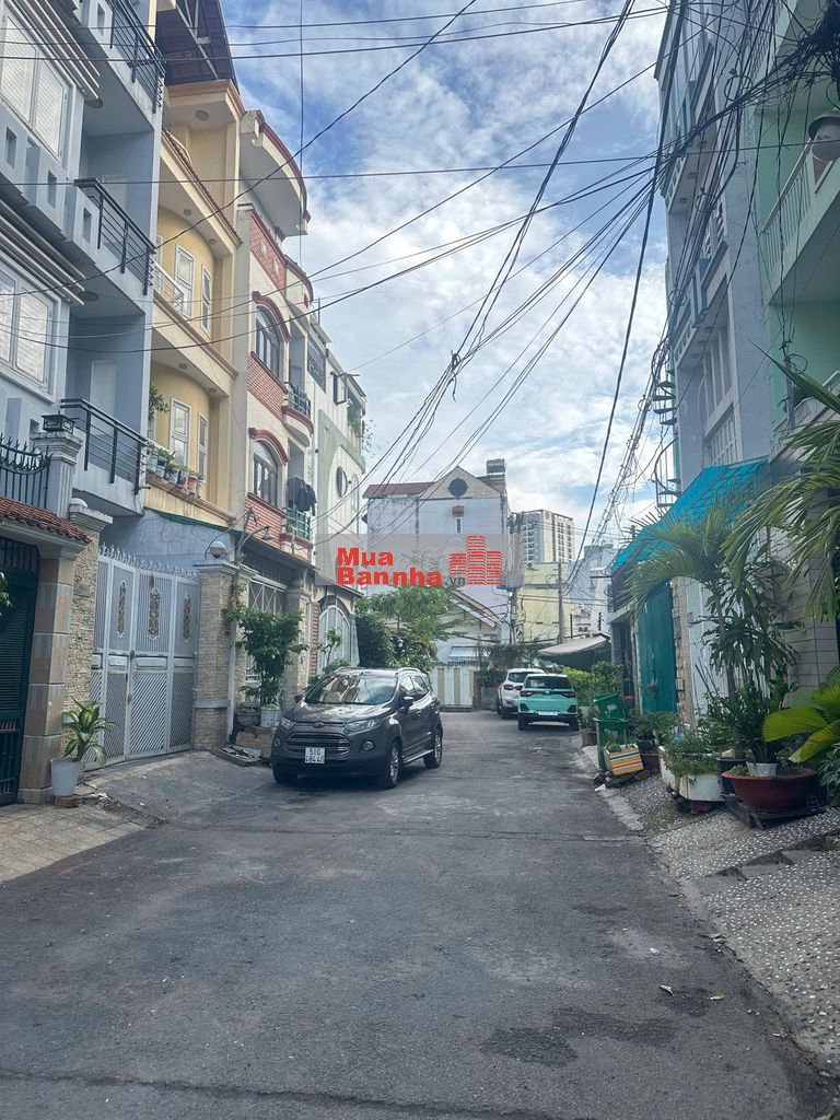 Nhà đẹp ở ngay, DT 4.5x17m, CN 76.5m2, Khu nội bộ 8m Nơ Trang Long