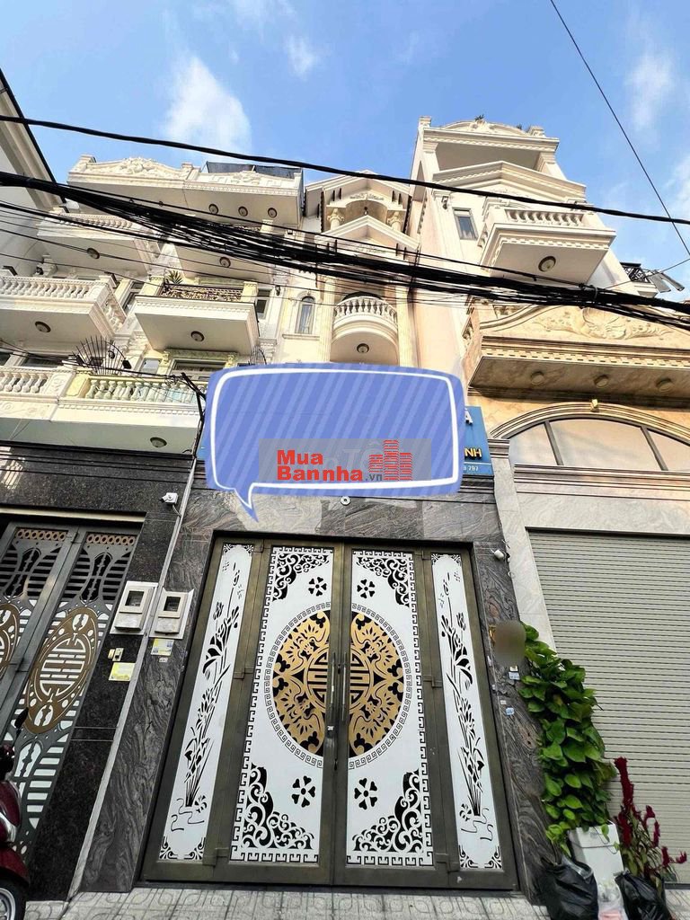 NHÀ TÂN BÌNH 6 TẦNG, CÓ THANG MÁY,NGANG 5M SỔ VUÔNG, GẦN NHÀ GA T3