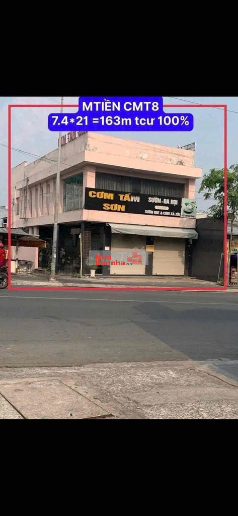 25 tỷ giảm 18.9tỷ bán nhanh mt Cách Mạng Tháng 8 vị trí lô gốc kd đỉnh