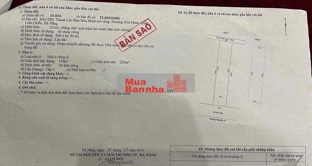 Bán Nhà 2 Tầng Đúc MT Nguyễn Xí