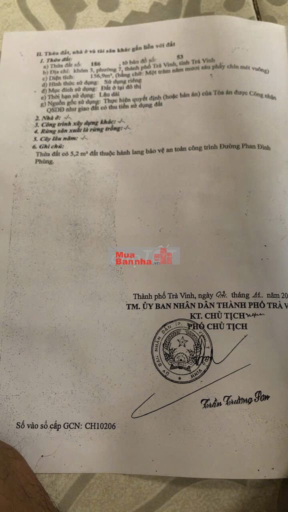 đất mặt tiền phan đình Phùng