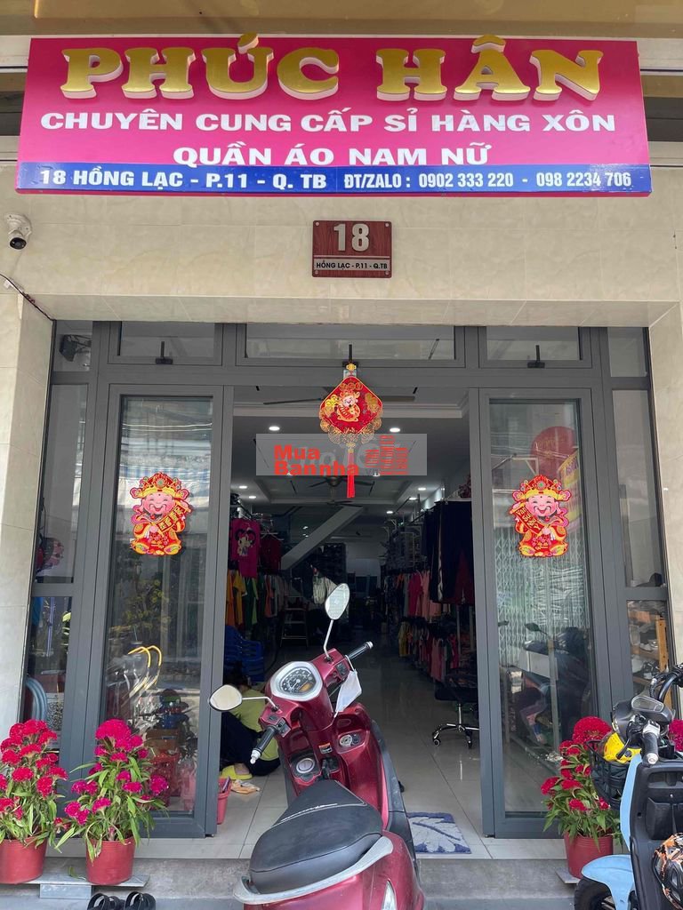 bán nhà mặt tiền đường Hồng Lạc