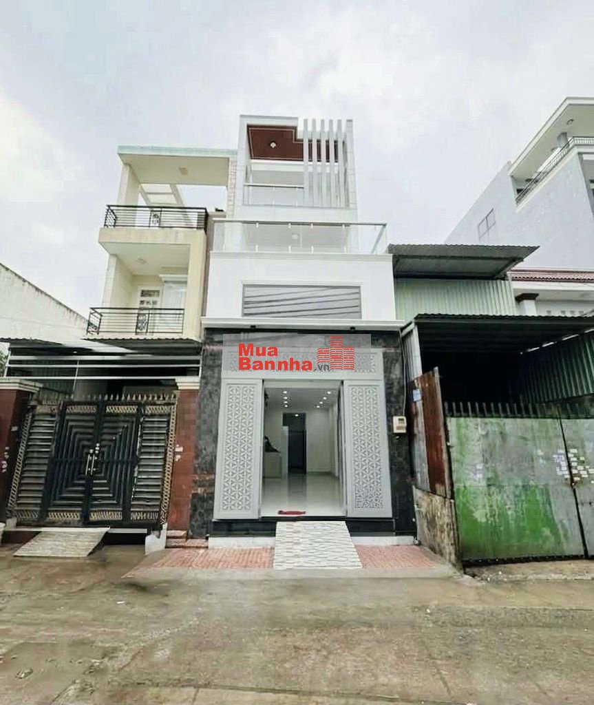 Mặt tiền đường Số Bình Hưng Hòa B nhà 4 tầng DT 4mx20m giá 5,95 tỷ