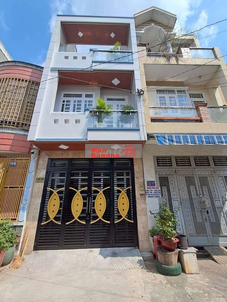 BÁN NHÀ 118/120 ĐƯỜNG SỐ 8-BHHB - BT -PULL THỔ CƯ DT 4/12M - 3 LẦU ,