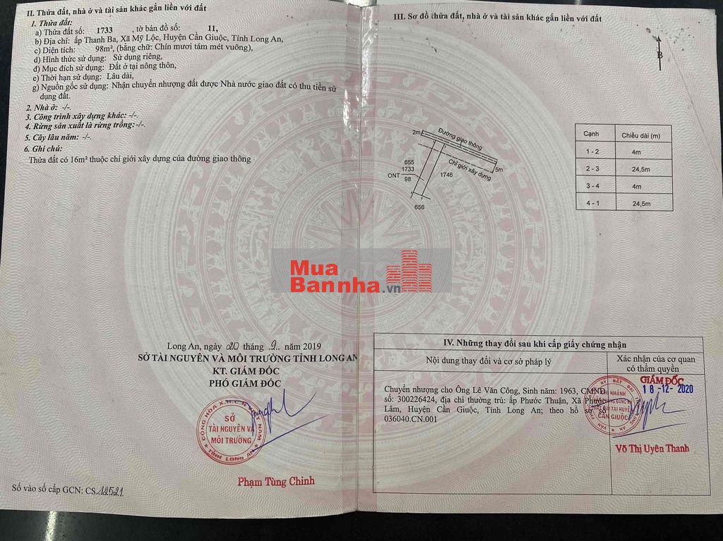 Nhà Thanh Ba, Mỹ Lộc