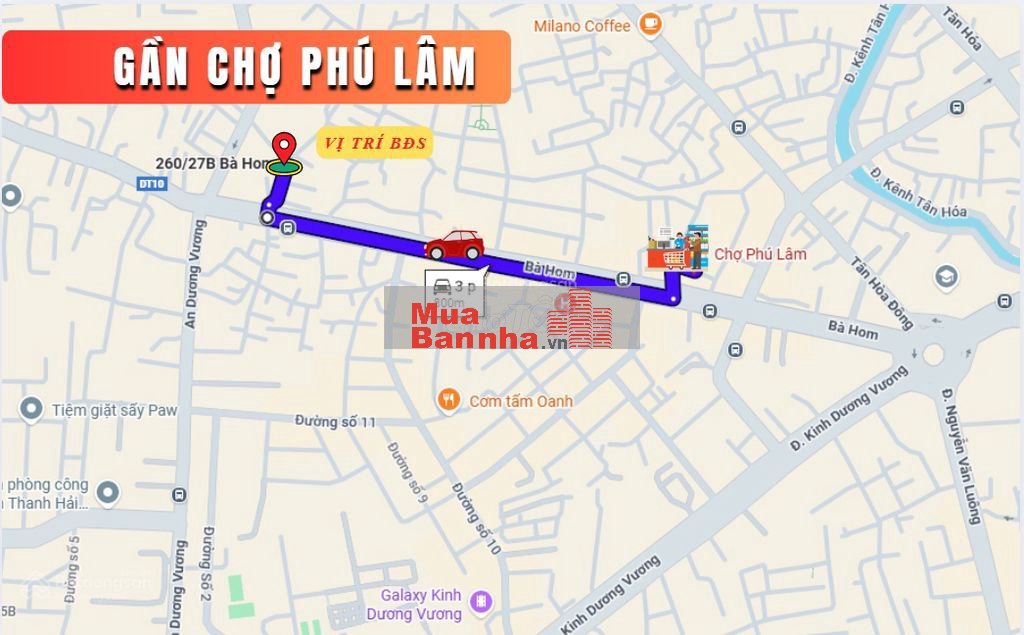 Bán nhà hẻm ô tô 260 Bà Hom, 4.4 x 16m, cấp 4, giá 5.8 tỷ. (Tín Hưng)