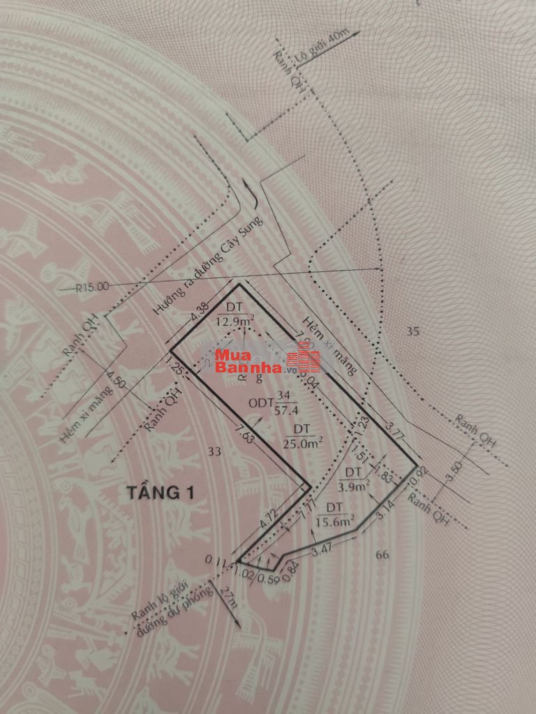 Cần bán nhà đường Cây Sung