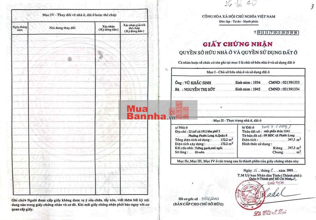 Bán biệt thự mặt tiền đường số 22 đường 16 Phước Long A Tp Thủ Đức