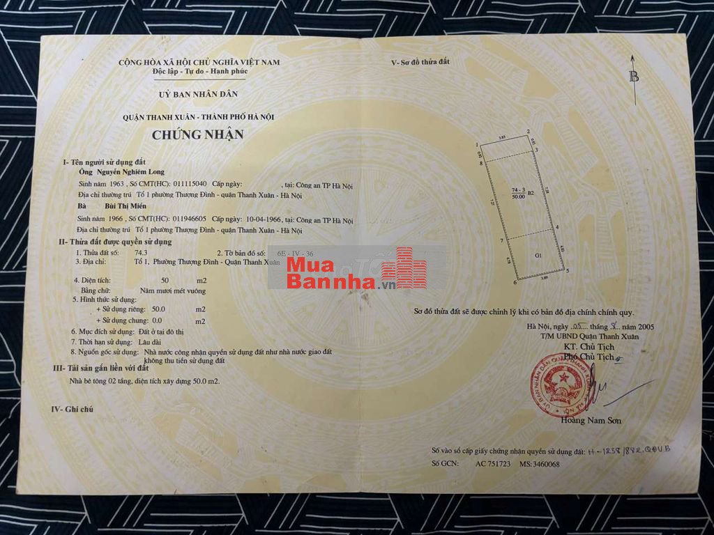 50m2 mặt tiền phố Cự Lộc - Nở Hậu