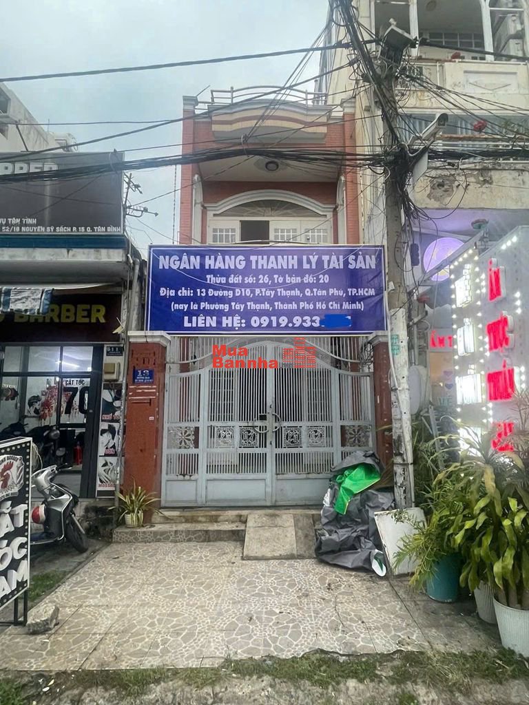 NGÂN HÀNG THANH LÝ TÀI SẢN MẶT TIỀN ĐƯỜNG D10, QUẬN TÂN PHÚ