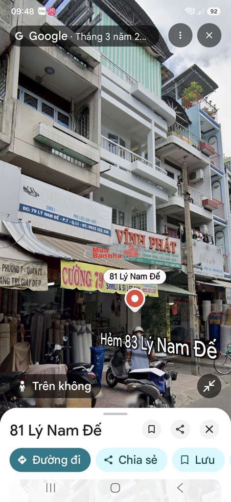 Mặt tiền Lý Nam Đế - Hòa Hảo
