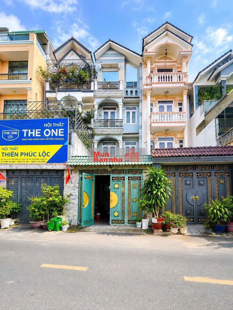 Nhỉnh 7 tỷ Nhà Phố 4,5m x 20m. 3 Tầng Mặt Tiền Đường Tân Thới Hiệp 13