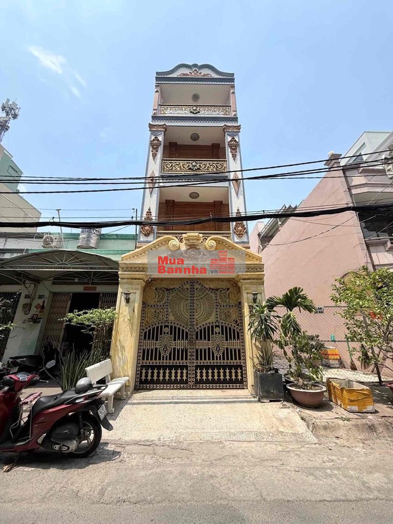 BÁN NHÀ - TÔ HIỆU - TÂN PHÚ - KẾ ĐẦM SEN- 4x17- 5 TẦNG - HẺM XE HƠI -