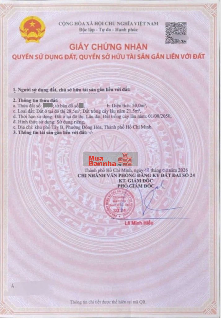Nhà cấp 4 gác đúc kdc gần BigC Go vào 500m, phường Đông Hòa, TP Dĩ An