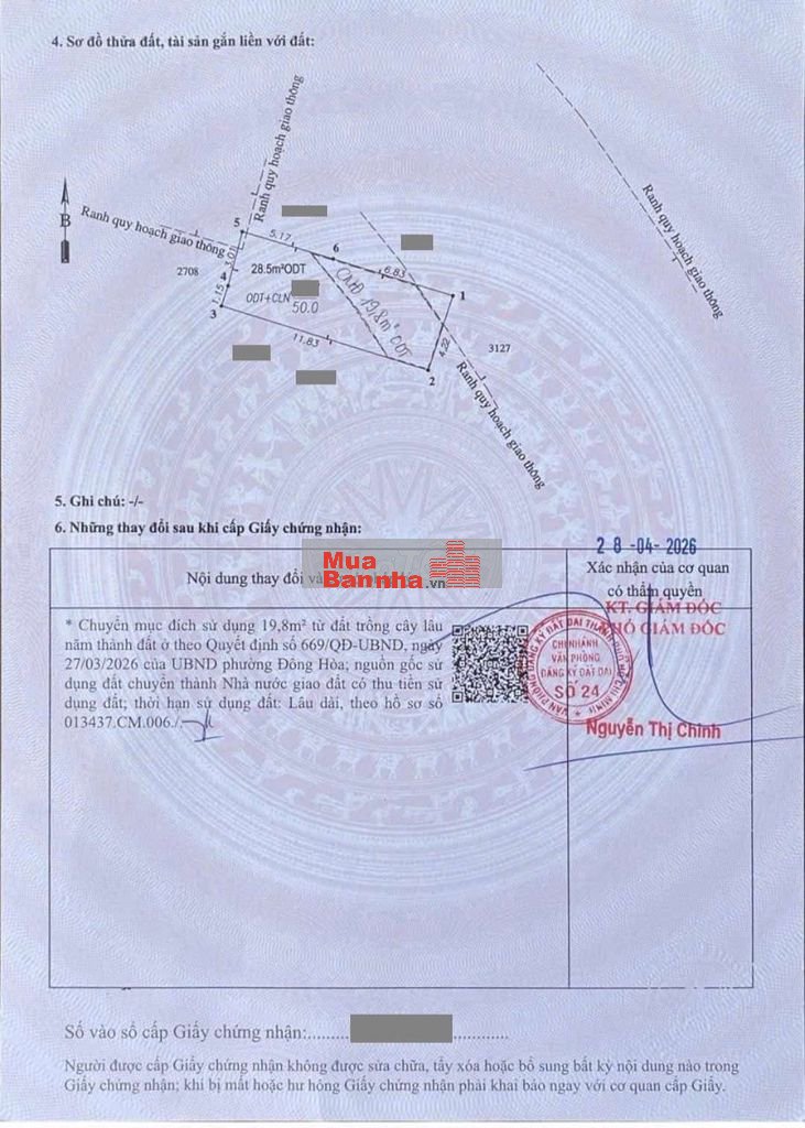 Nhà cấp 4 gác đúc kdc gần BigC Go vào 500m, phường Đông Hòa, TP Dĩ An