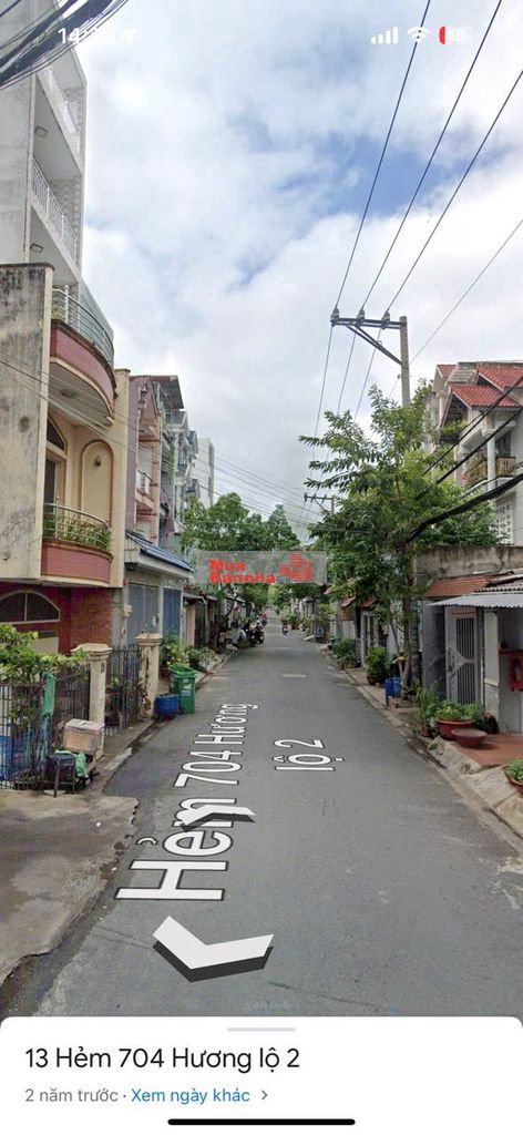 NGỘP BANK BÁN GẤP NHÀ HƯƠNG LỘ 2 HXH 4PN 3WC