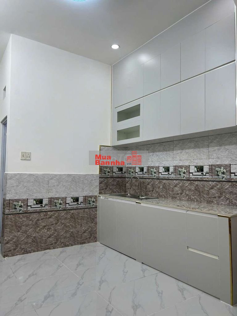 Bán nhà mới (3,6 x11m), đúc 1 trệt, 1lầu, đường rộng Hiệp Thành, Q12