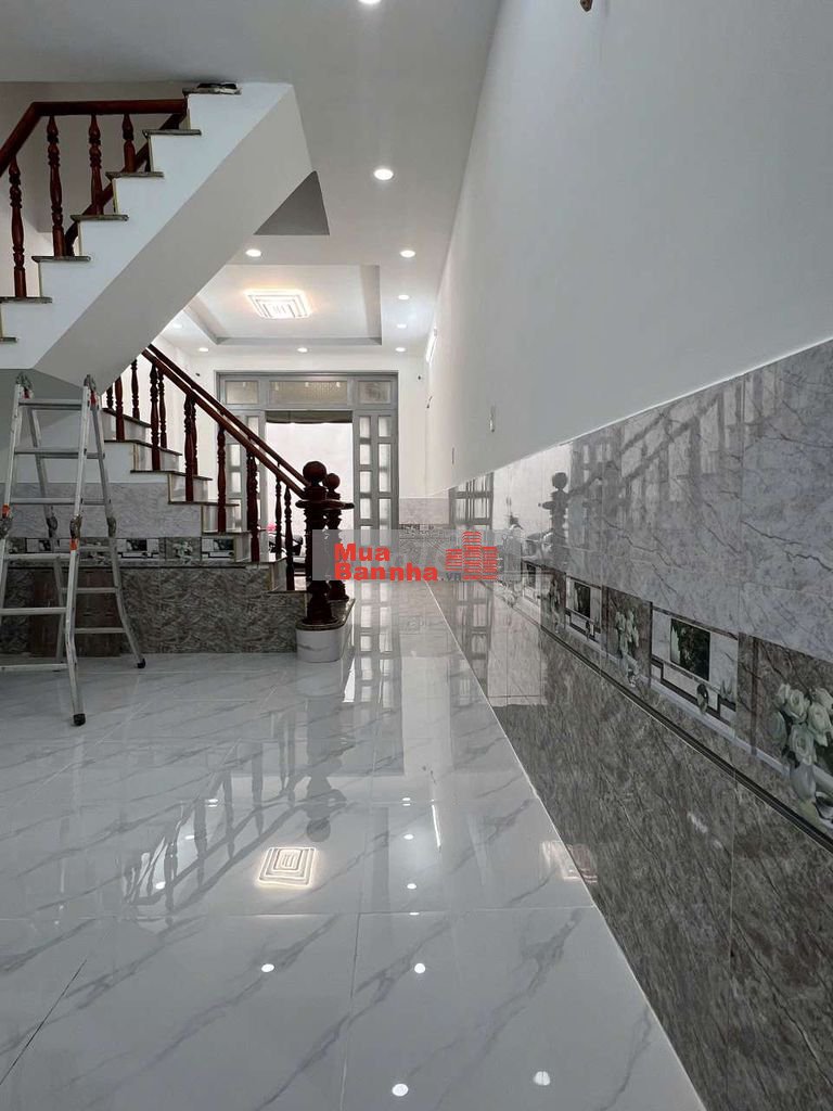 Bán nhà mới (3,6 x11m), đúc 1 trệt, 1lầu, đường rộng Hiệp Thành, Q12
