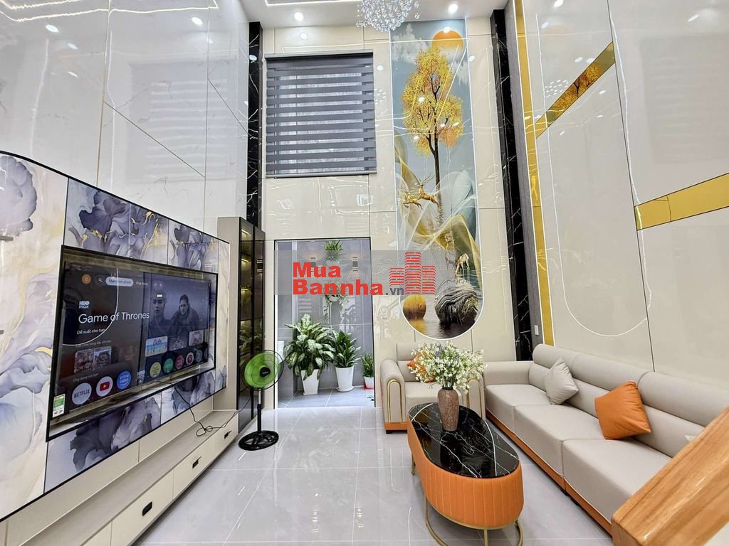 Nhỉnh 6 tỷ Nhà Phố 4 Tầng Hẻm nhựa 8m Đường Huỳnh Thị Hai