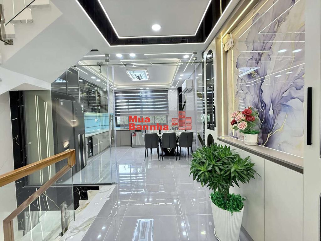 Nhỉnh 6 tỷ Nhà Phố 4 Tầng Hẻm nhựa 8m Đường Huỳnh Thị Hai