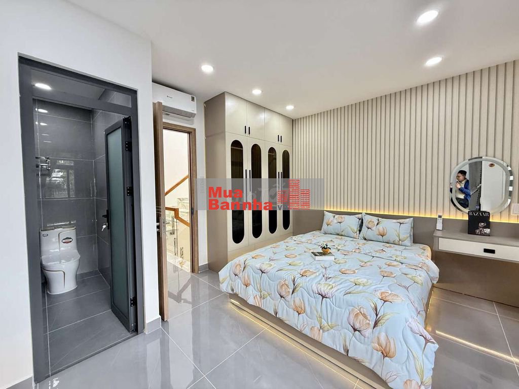 Nhỉnh 6 tỷ Nhà Phố 4 Tầng Hẻm nhựa 8m Đường Huỳnh Thị Hai