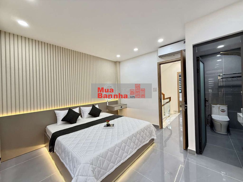 Nhỉnh 6 tỷ Nhà Phố 4 Tầng Hẻm nhựa 8m Đường Huỳnh Thị Hai