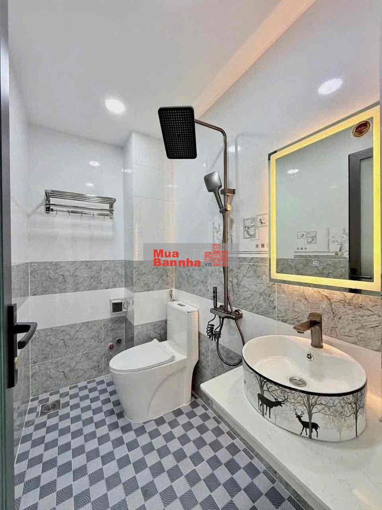Bán nhà phố Nguyễn Bỉnh Khiêm, P. Hạnh Thông, 45m2, 5 tầng, hẻm ô tô