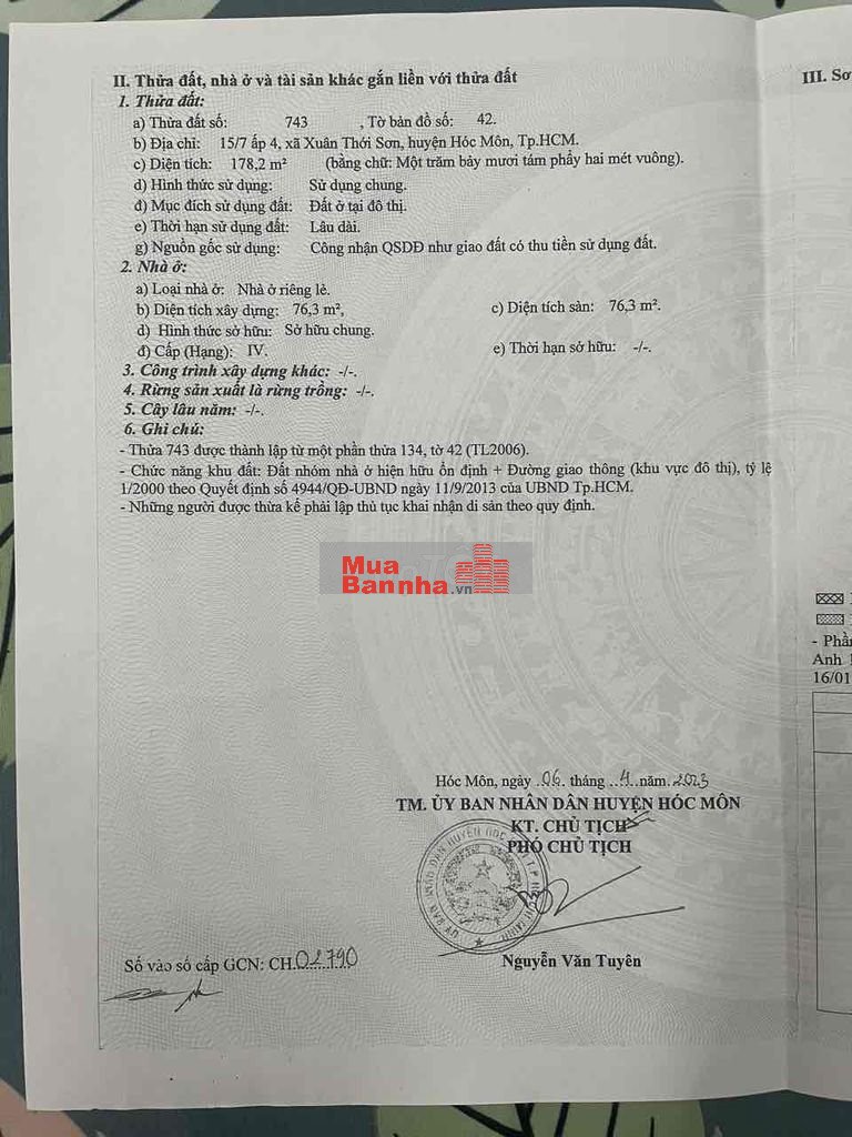 Bán 3 căn nhà liền kề mặt tiền kinh doanh đường Nguyễn Văn Bứa