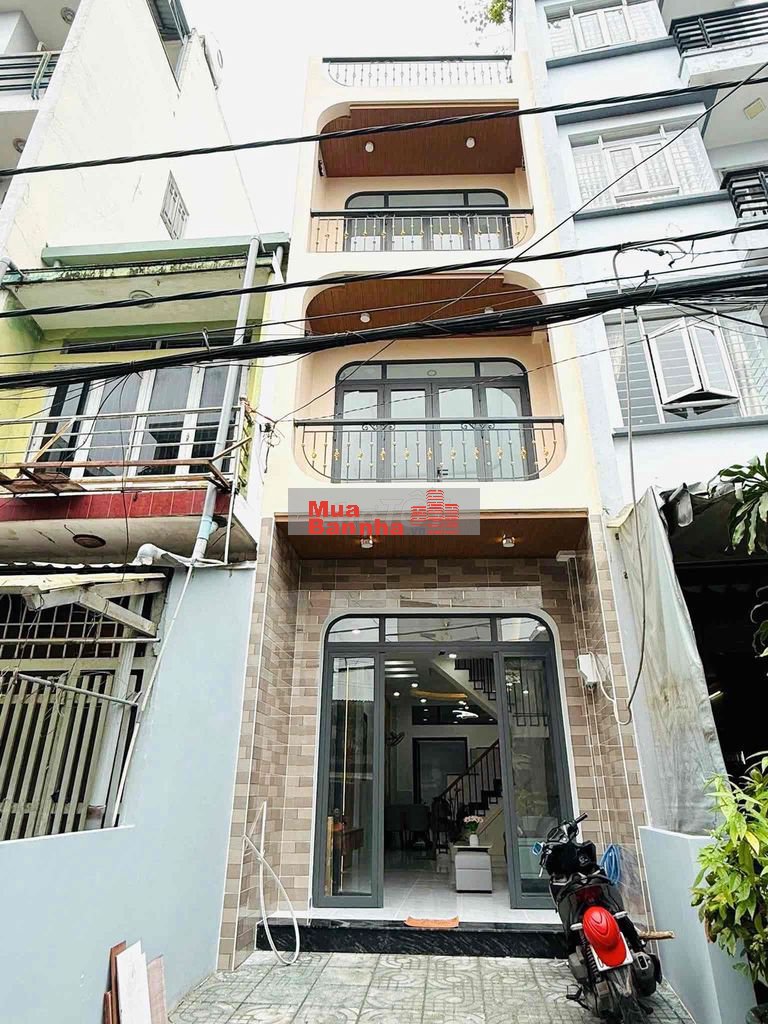 🛑 NHÀ MỚI XÂY3 TẦNG – MẶT TIỀN BÙI ĐIỀN, (49.3 m2 đất) P.4, Q8