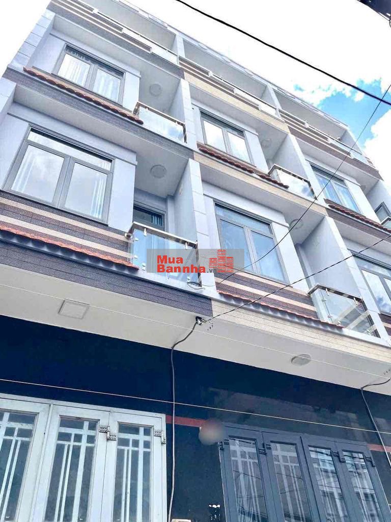 Nhà Phố , Mới xây 1 trệt +2 lầu + sân thượng shr, hoàn công đủ