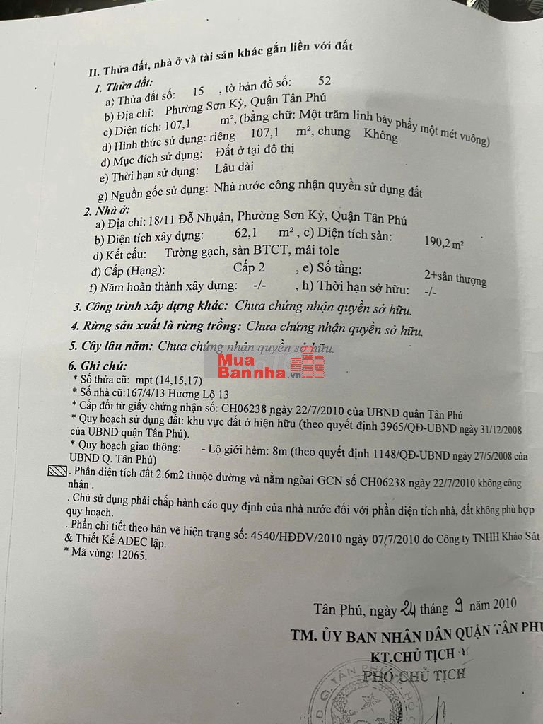 Bán đất và nhà đỗ nhuận