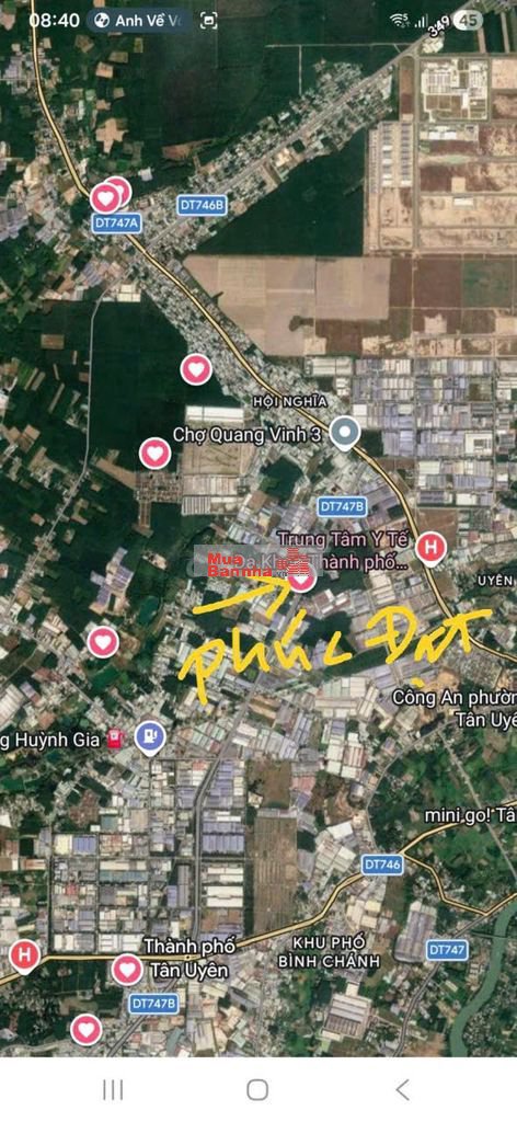 Bán dãy trọ 6 phòng, kdc Phúc Đạt, Tân Hiệp,Tân Uyên, 100m2, giá 2t100