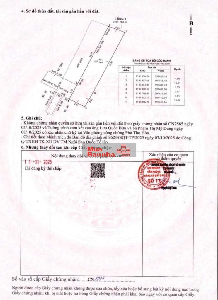 Trịnh Đình Trọng Tân Phú 78m(4×20) Cách Mặt Tiền 20m Giá Thương Lượng