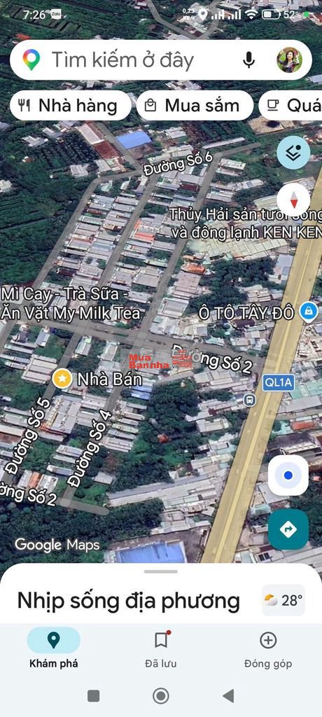 Bán nhà đường số 5 KDC Tân Phú Thạnh