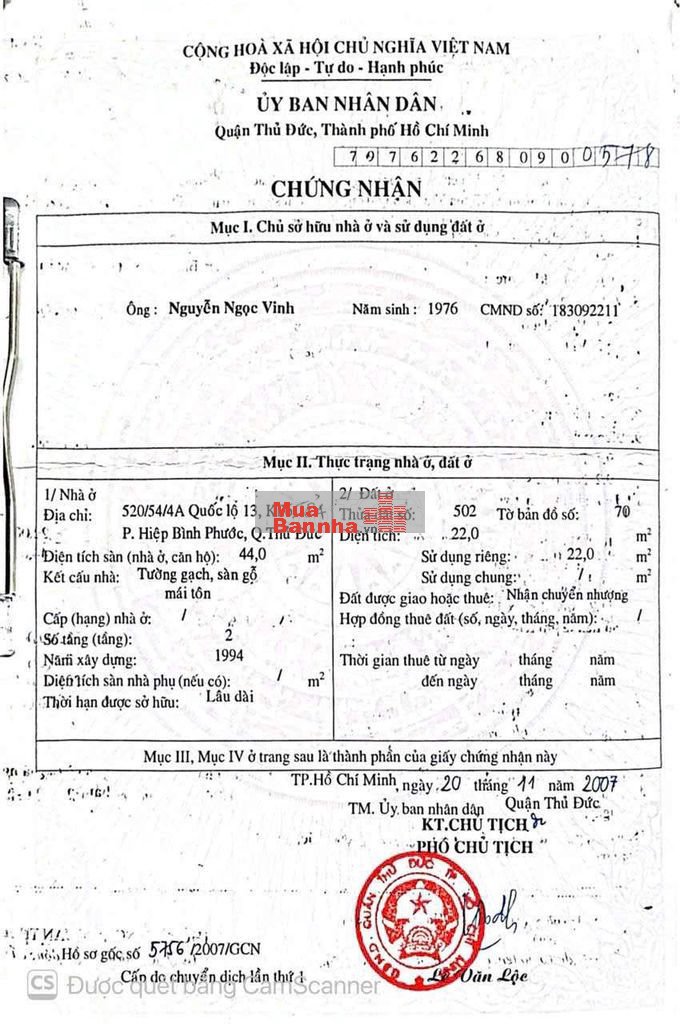 sổ hồng hoàn công