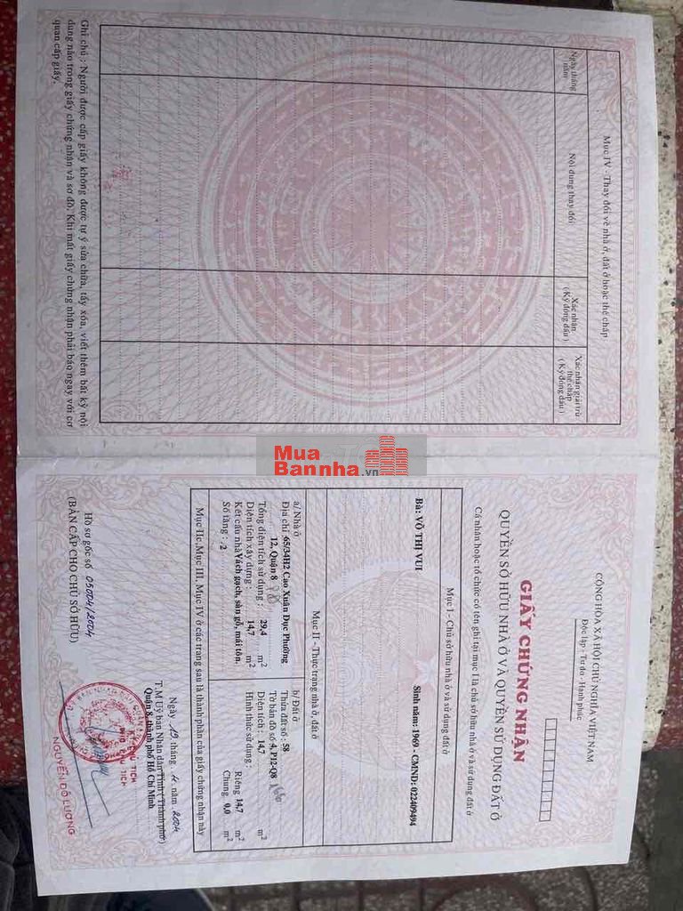 Chủ cần bán gấp nhà Q8 chỉ với 1 Tỷ 680
