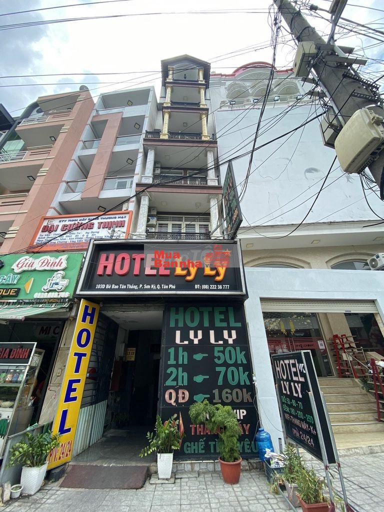 BÁN NHÀ (BÁN KS LY LY) BỜ BAO TÂN THẮNG ĐỐI DIỆN AEON TÂN PHÚ TP HCM