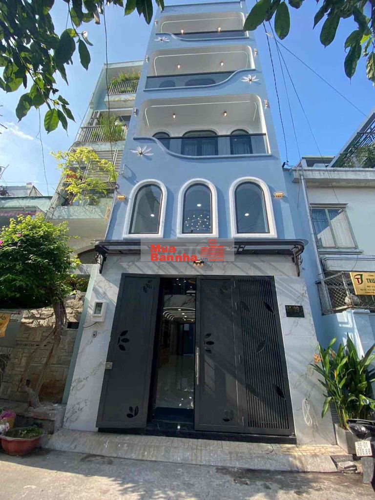 Nhà 4 tầng mới đẹp Thang máy hẻm 8m Văn Cao Tân Phú